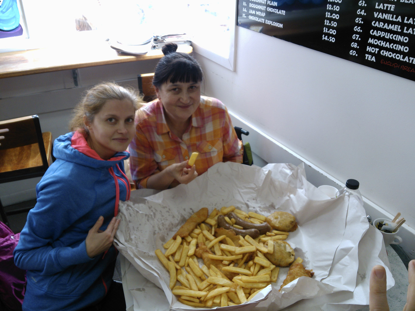  (Kaikoura).<br>    Fish and Chips.