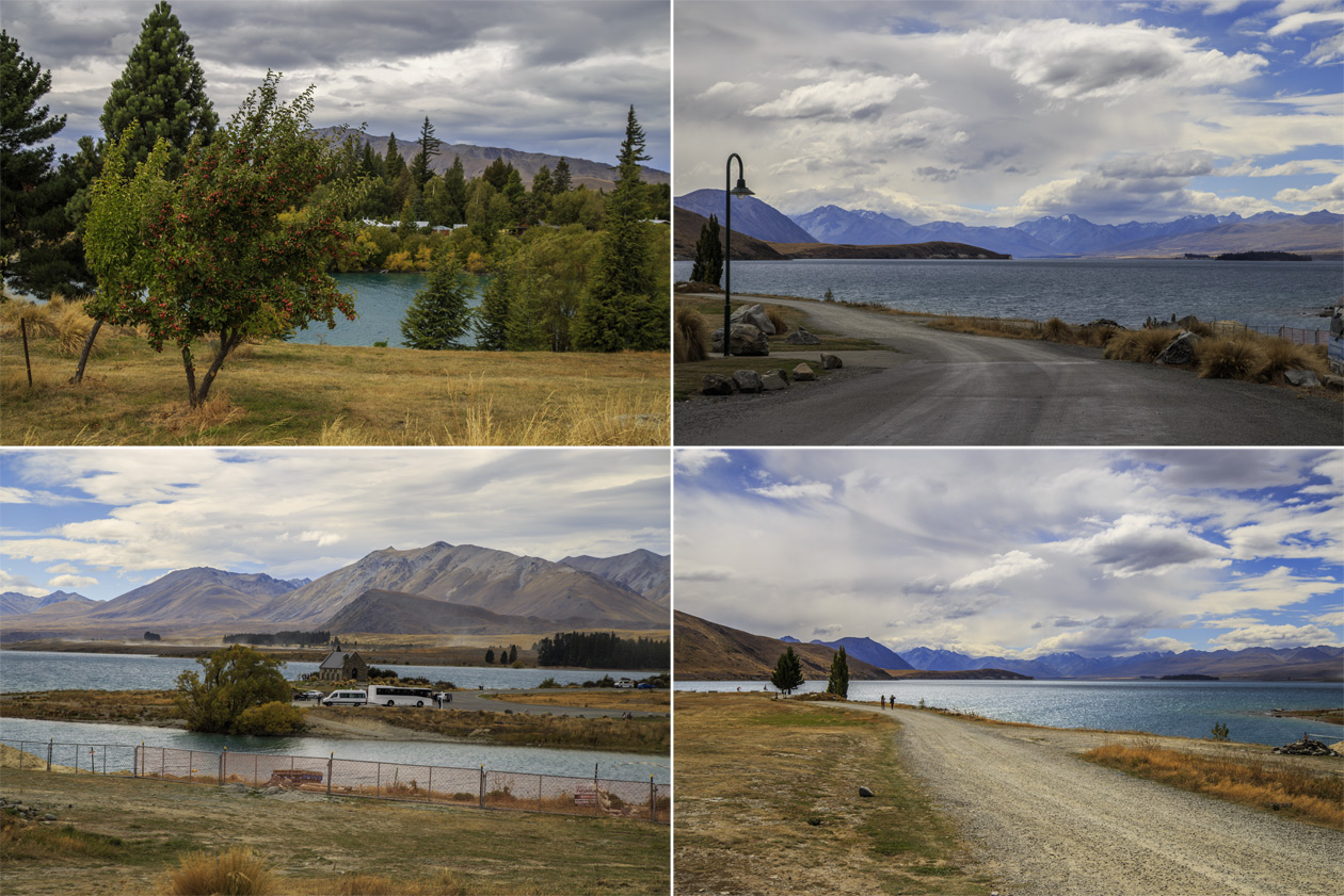     (Lake Tekapo)      (Mount Cook).