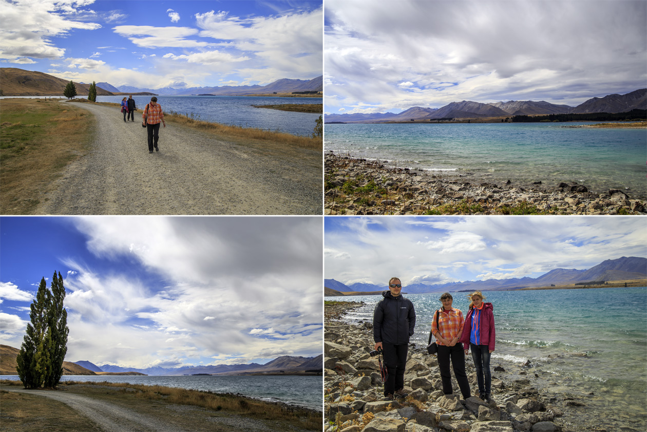     (Lake Tekapo)      (Mount Cook).<br>   . -      .