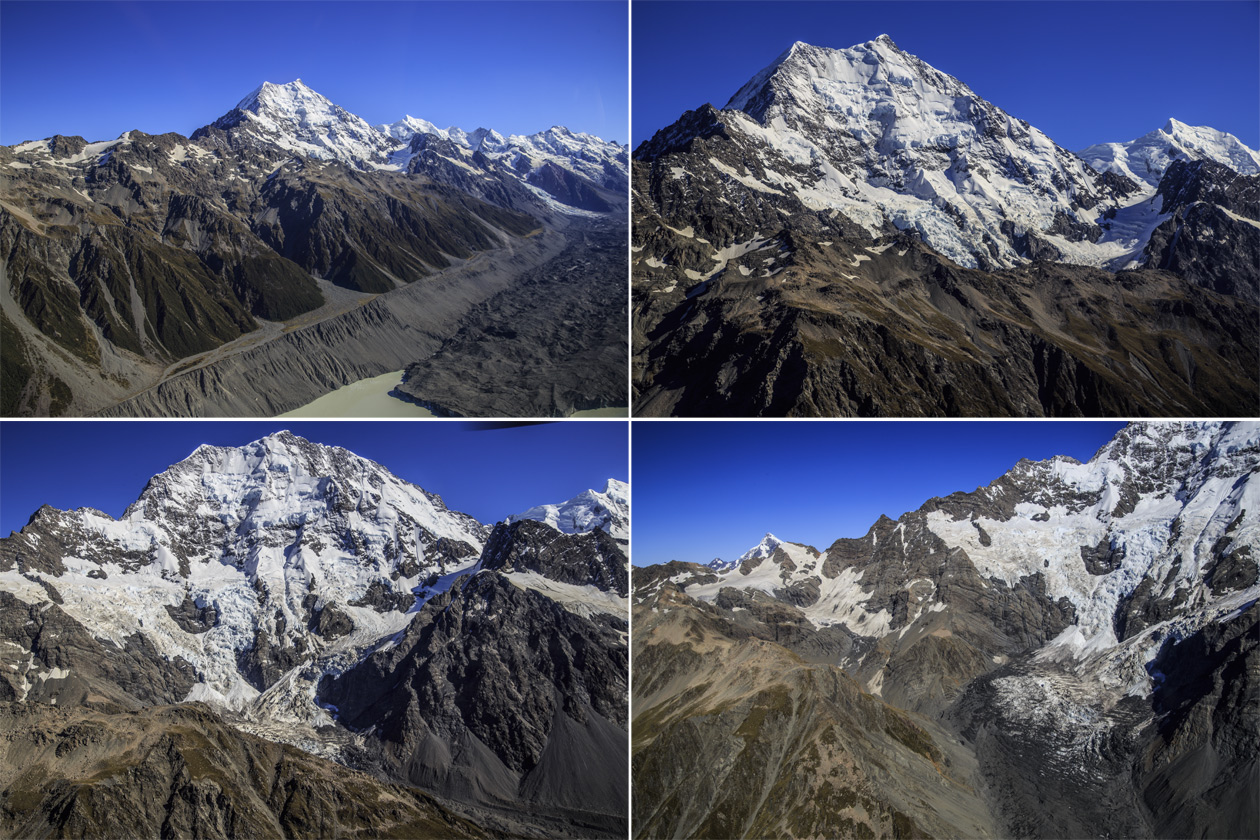       (Grand Plateau Glacier).<br>      (Mount Cook).