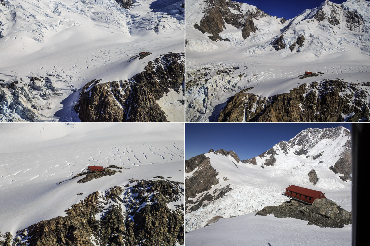       (Grand Plateau Glacier).<br>      (Plateau Hut).