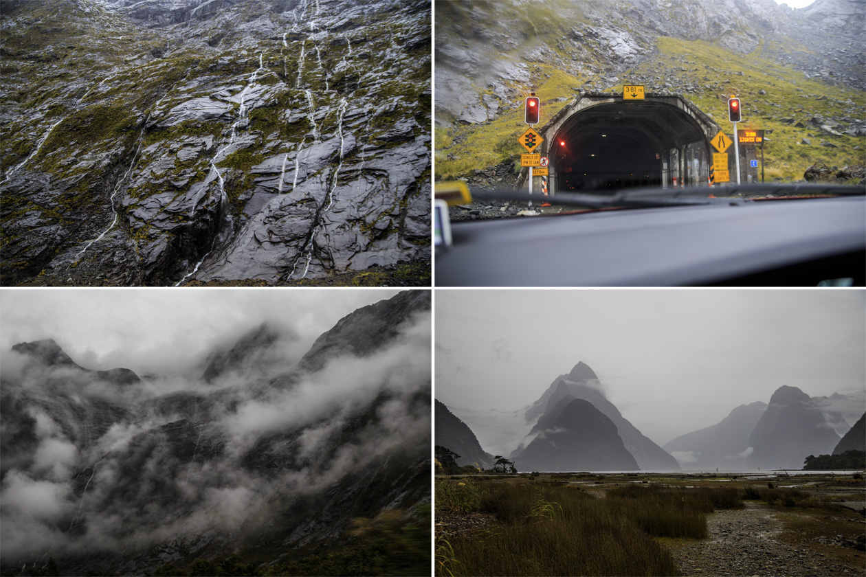      (Milford Sound).<br>    (Homer Tunnel)     .