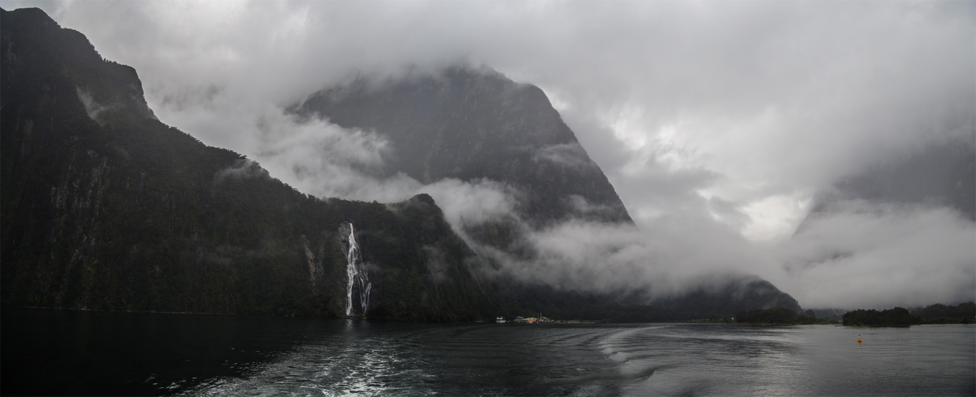      (Milford Sound).<br>  .  Bowen Falls.