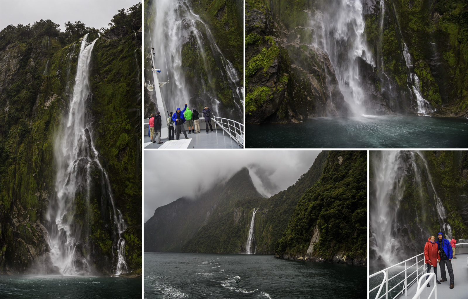      (Milford Sound).<br>    Stirling Falls.