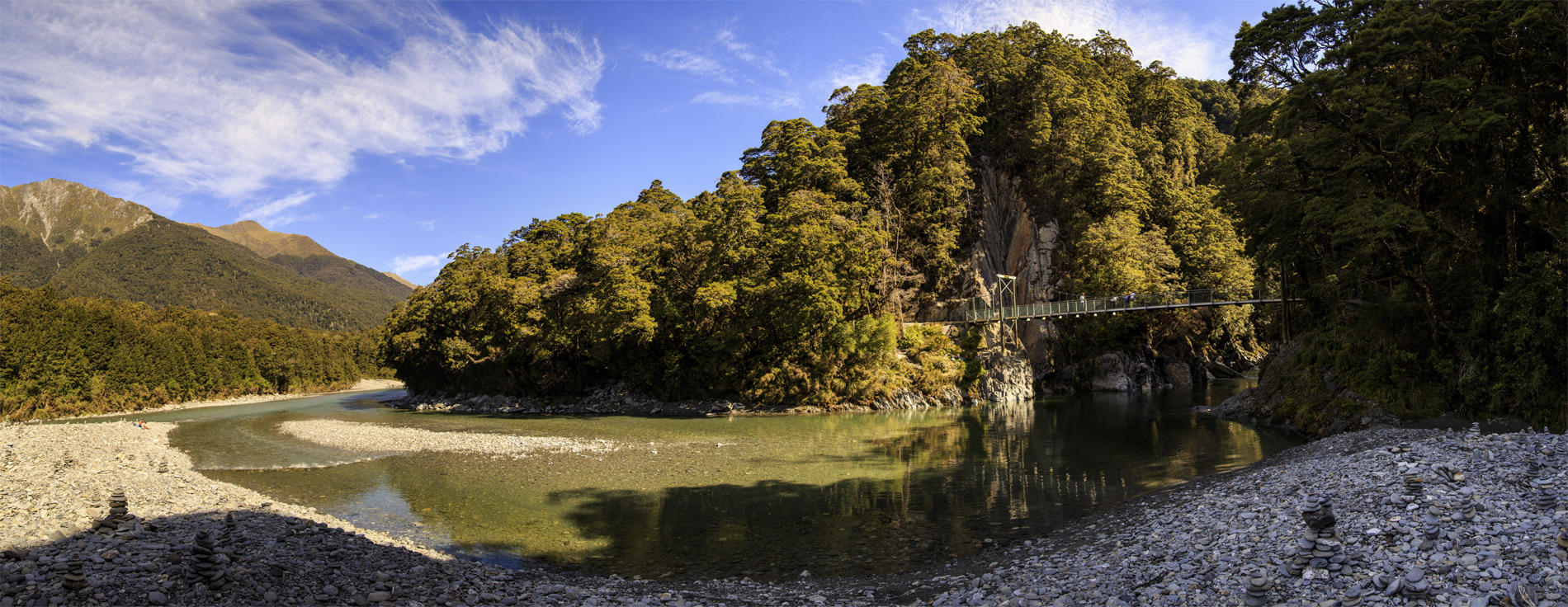     Mount Aspiring.<br>      Blue River.