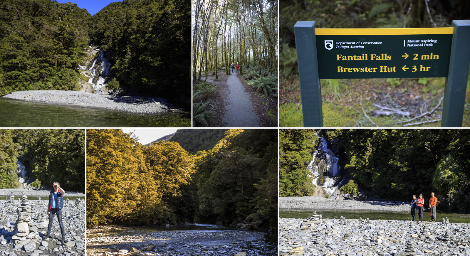     Fantail Falls     (Haast River).