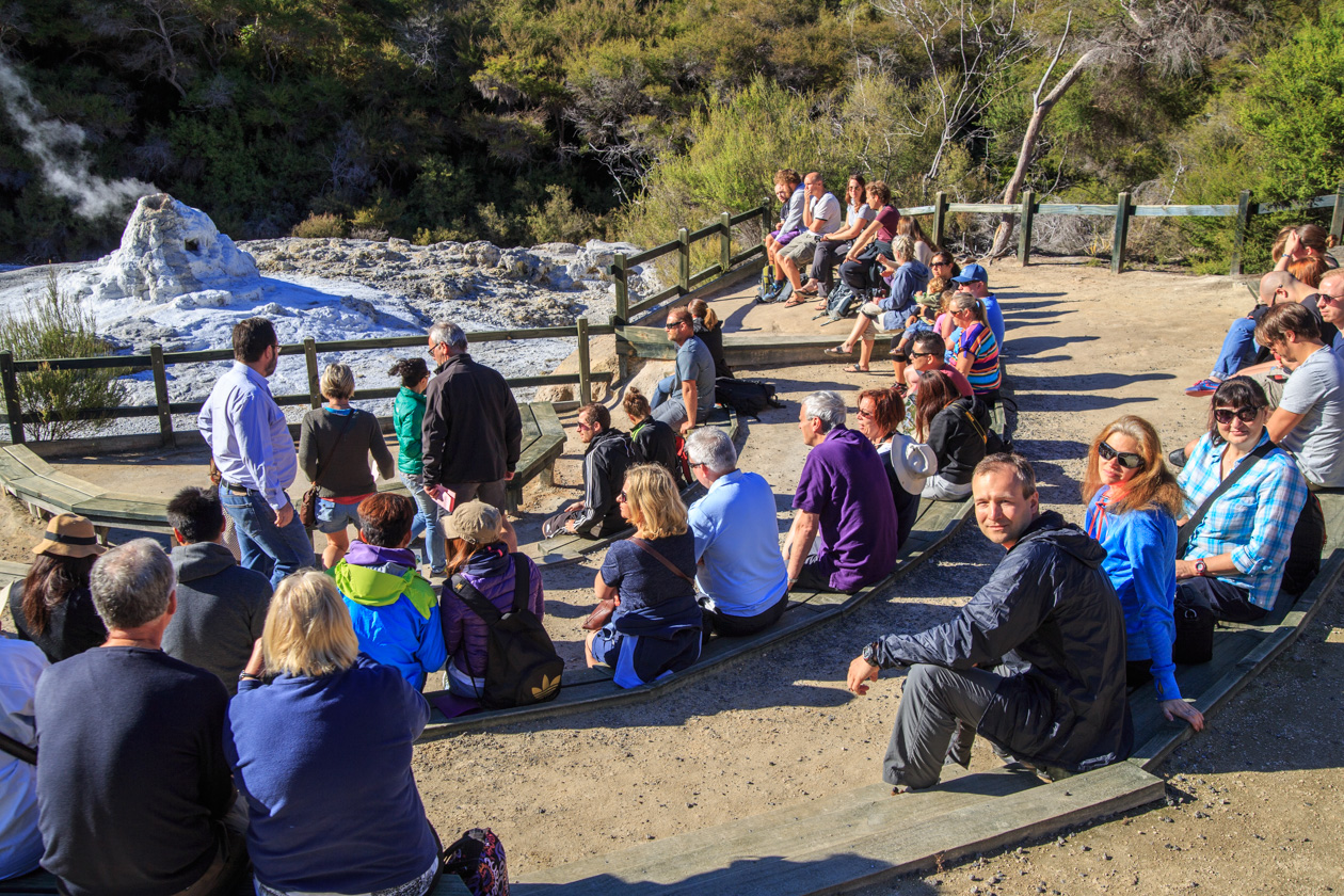  (Rotorua).<br>  Wai-O-Tapu Thermal Wonderland.<br>        (Lady Knox Geyser).