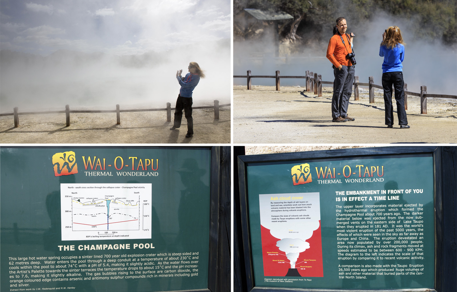  (Rotorua).<br>  Wai-O-Tapu Thermal Wonderland.<br>      (The Champagne Pool).