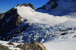      (Plateau Hut)   Cinerama Col 2333,  Anzac Peaks 2528/2513    Hochstetter Glasier.