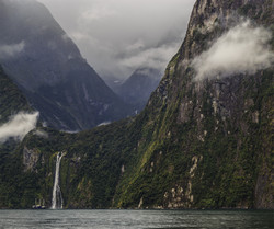      (Milford Sound).  Stirling Falls.