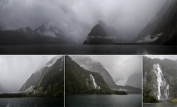      (Milford Sound).         Bowen Falls.