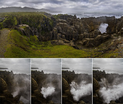     (Pancake Rocks). Putai Blowhole.