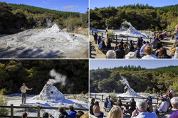  (Rotorua).   Wai-O-Tapu Thermal Wonderland.     (Lady Knox Geyser)   ,     ,   -   .