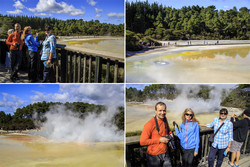  (Rotorua).   Wai-O-Tapu Thermal Wonderland.        (Artist's Palette).