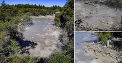  (Rotorua).   Wai-O-Tapu Thermal Wonderland.    Mud Pool.   ,   .