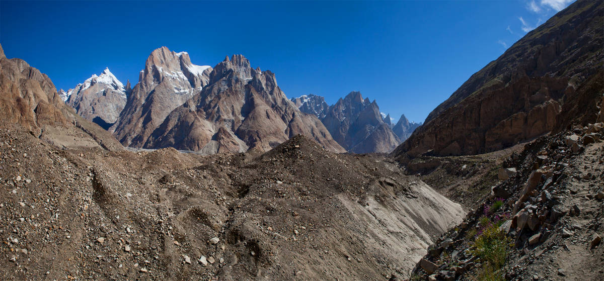      (Baltoro Glacier)    (Trango)    (Liligo).