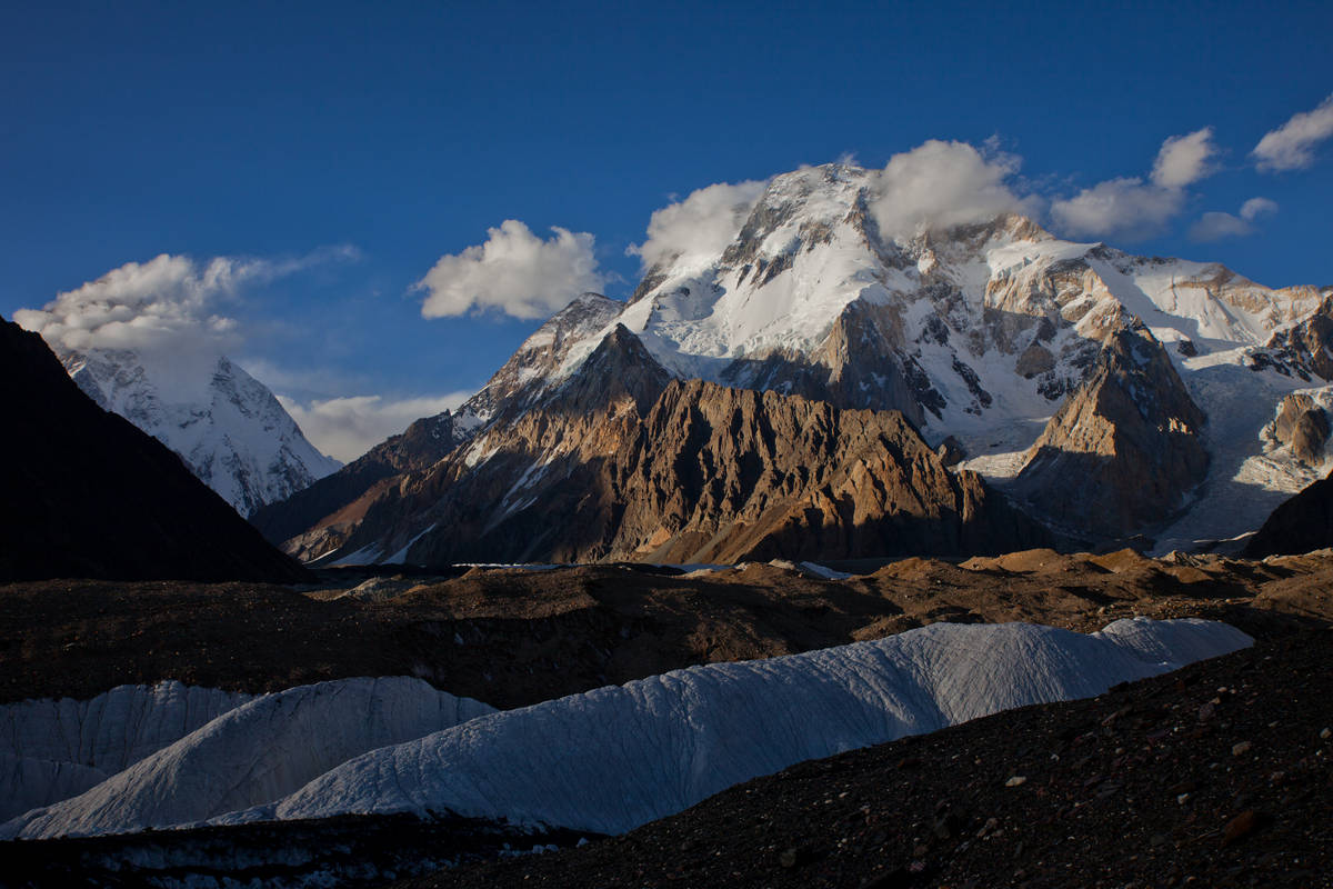    K2 (Choghori 8611)  - (Broad Peak 8047)      (Concordia)     (Baltoro Glacier).