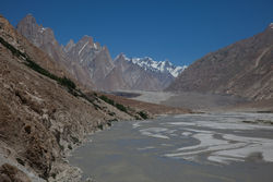     (Biaho Lungpa),   (Baltoro Glacier)    - (Baltoro Muztagh Range).<br>        (Paiju).