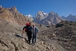    (Baltoro Glacier).<br>         (Trango Towers).