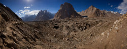    (Baltoro Glacier)     Cathedral.