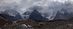     (Baltoro Glacier)   - (Baltoro Muztagh Range)        (Concordia).