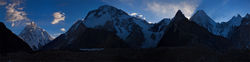       K2.<br>  - (Baltoro Muztagh Range).<br> K2,   - (Broad Peak),   IV (Gasherbrum IV).