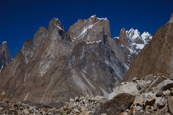     (Urdukas)    (Trango Towers)    (Uli Biaho Tower).