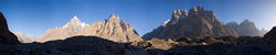     (Baltoro Glacier)       (Trango Glacier).<br>   (Paiju Peak)    (Uli Biaho),    (Trango).