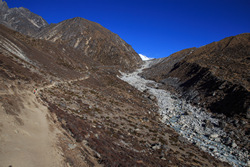    (Machermo)   (Gokyo)         (Ngozumpa Glacier).