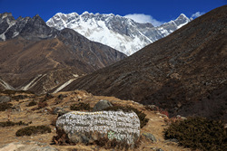    (Nuptse) 7861   (Lhotse) 8516    (Orsho)     (Pheriche)   (Pangboche).       (Nagartsang Peak).