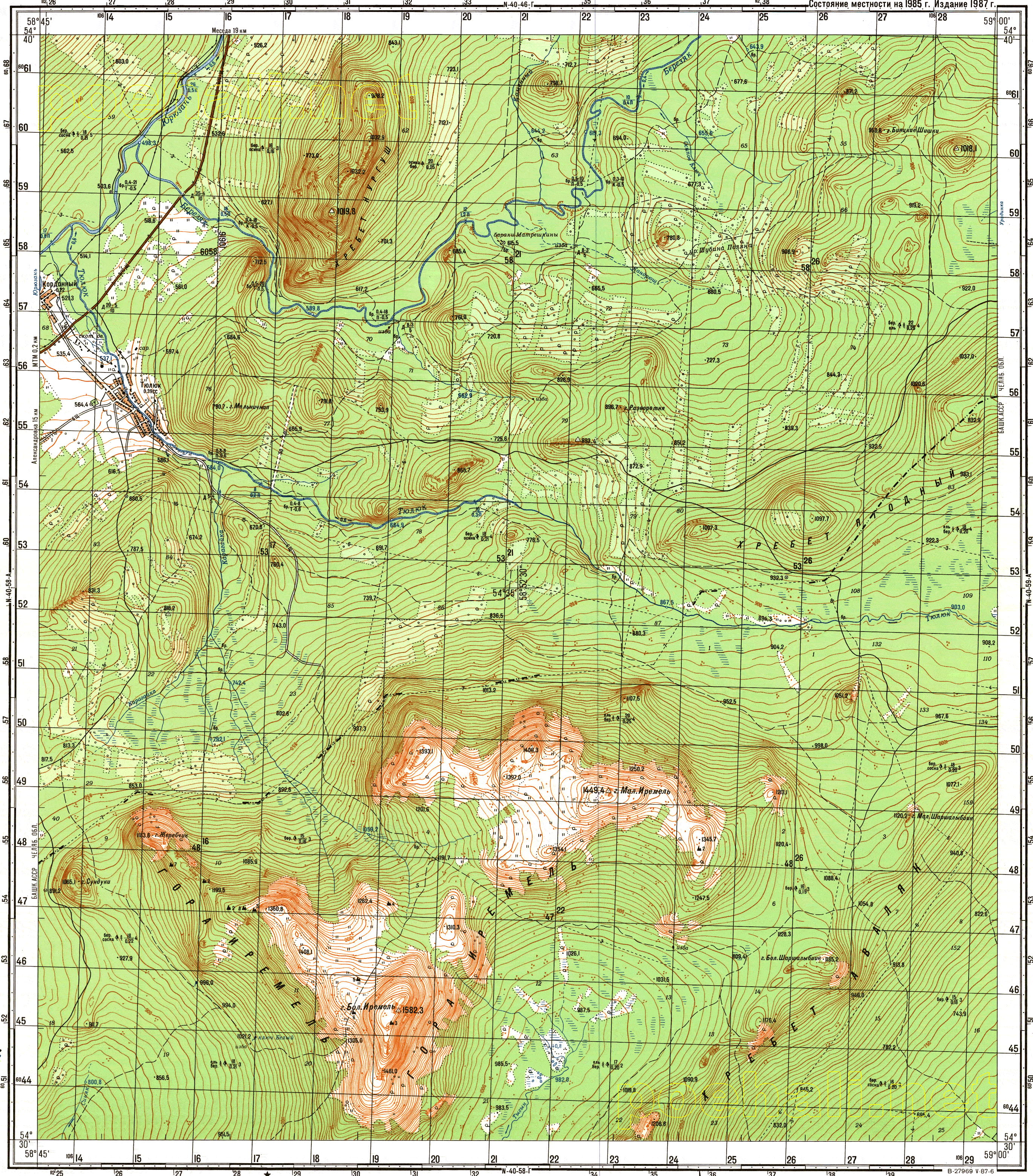 Иремель карта маршрута